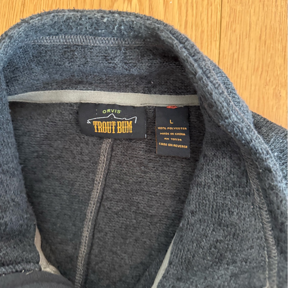 Orvis Men’s Trout Bum Fleece Jacket - Picture 3 of 4